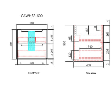 Ainsley | Ainsley Wall Hung 600mm