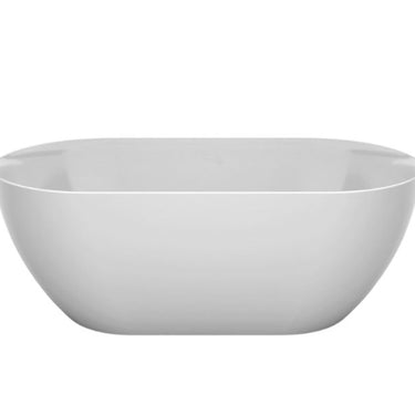 Alassio | 1600mm Lucite Freestanding Bath Gloss White