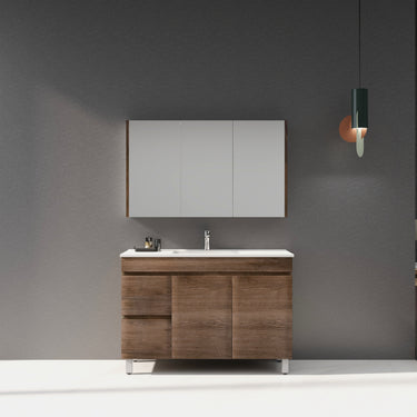 Poseidon | 1200mm Dark Oak Wood Grain Berge Floor Vanity