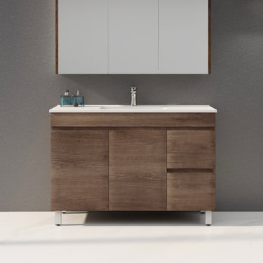 Poseidon | 1200mm Dark Oak Wood Grain Berge Floor Vanity