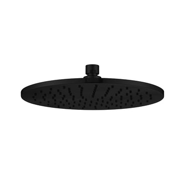 Brass | Matte Black Round shower Head 250mm