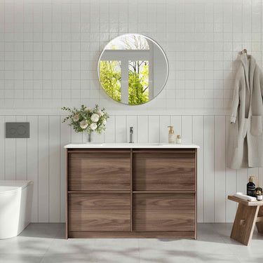 Mercio | Bella 1500mm Freestanding Cabinet - Notaio Walnut