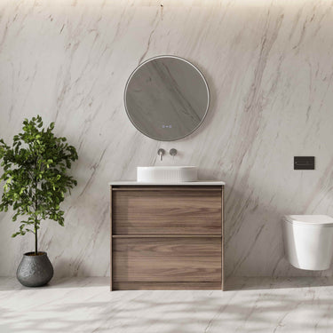 Mercio | Bella 900mm Freestanding Cabinet - Notaio Walnut