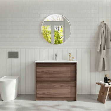 Mercio | Bella 900mm Freestanding Cabinet - Notaio Walnut