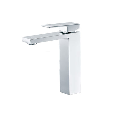 Chrome | Eckig Tower Basin Mixer