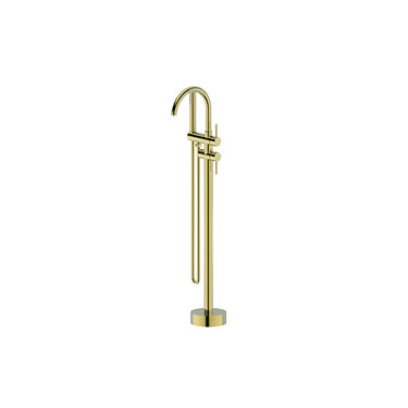 Brushe Gold | Round Bath Mixer With Hand Shower