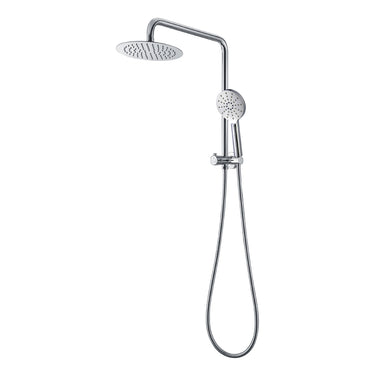 Chrome | Round Multifunction Hand Shower With  200MM Overhead Rain Shower  Half Rail