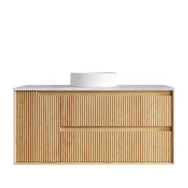 Otti | Byron Fluted 1200mm Woodland Oak Wall Hung Vanity