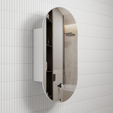 Aulic | Matte White Beau Monde Shaving Cabinet