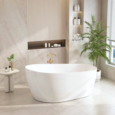 Mercio | Cannes 1500mm Freestanding Bathtub - Matt White