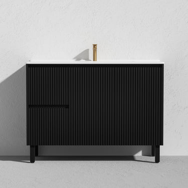 CETO | Brighton 1200 Matte Black Floor PVC Cabinet