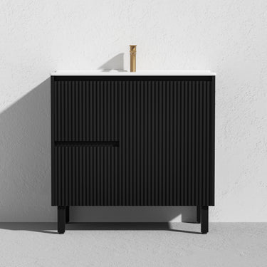 CETO | Brighton 900 Matte Black Floor PVC Cabinet