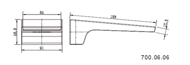 Chao | Chrome Flat Bath Spout