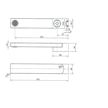 Chao | Matte Black Swivel Bath Spout