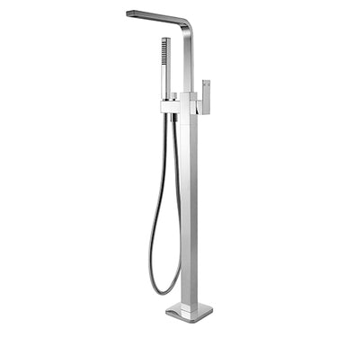 Chao | Chrome Freestanding Bath Mixer With Hand shower