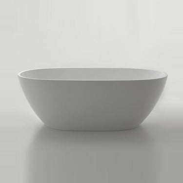Oval Egg Shape 1700mm Gloss White Freestanding Bath - Acqua Bathrooms