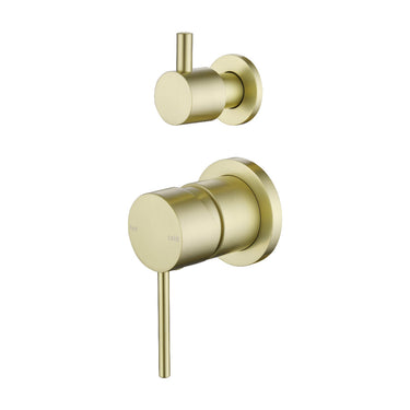 Classic Brushed Gold Separate Wall Mixer Diverter