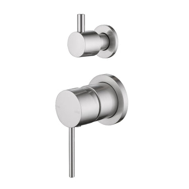 Classic Brushed Nickel Separate Wall Mixer Diverter