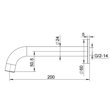 Classic Matte Black Basin & Bath Spout - Acqua Bathrooms