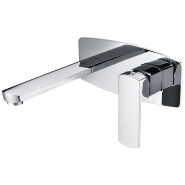 Exclusive Chrome Wall Basin Mixer & Bath Spout - Acqua Bathrooms