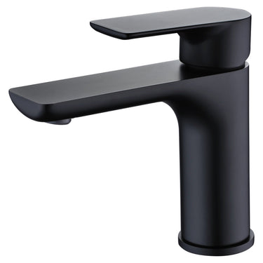 Glamour Matte Black Basin Mixer - Acqua Bathrooms
