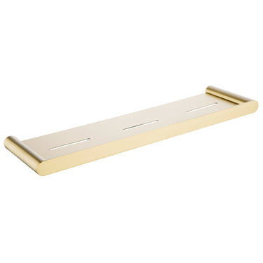 Classic Brushed Gold Shower Shelf - Acqua Bathrooms