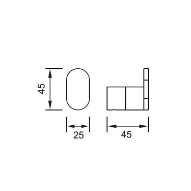 Classic Chrome Robe Hook - Acqua Bathrooms