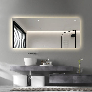Indulge | Curva Rectangle 1800 x 800 Touchless LED Mirror  - Three Light Temperatures - Acqua Bathrooms