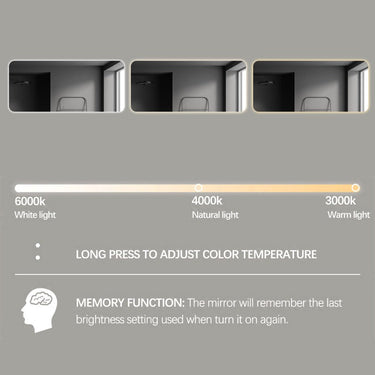 Indulge | Curva Rectangle 1800 x 800 Touchless LED Mirror  - Three Light Temperatures - Acqua Bathrooms