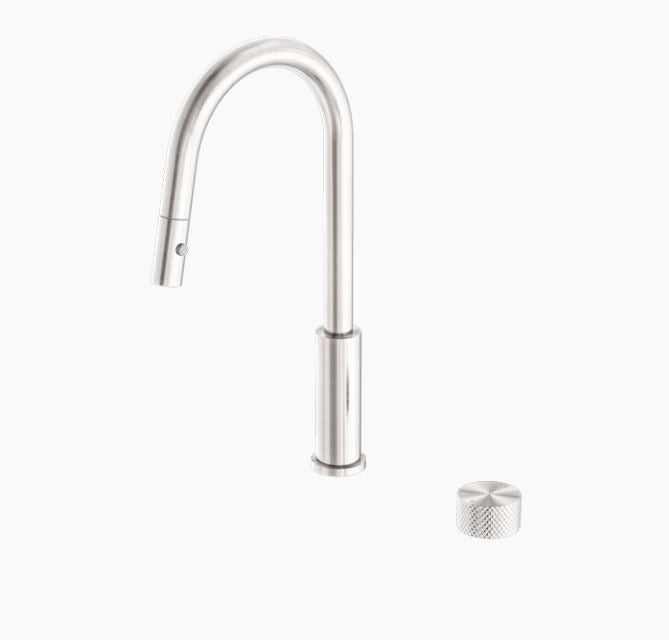 Nero | Opal Progressive Brushed Nickel Pull Out Kitchen Mixer