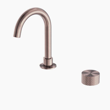 Nero | Opal Progressive Brushed Bronze Basin Mixer Set