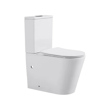 Caspian Tornado Rimless Quiet/Silent Flush Back To Wall Toilet Suite