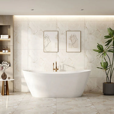 Mercio | 1500mm/1700mm Disney Ultra-Thin Freestanding Bathtub - Gloss White