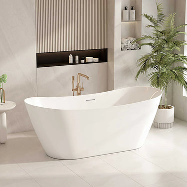 Mercio | 1500mm/1700mm Disney Ultra-Thin Freestanding Bathtub - Gloss White