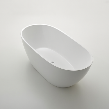 Oval Egg Shape 1700mm Gloss White Freestanding Bath - Acqua Bathrooms