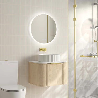 Mercio | 600mm Elva Wall-Hung Cabinet - Natural Oak