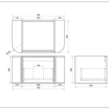 Mercio | 750mm Elva Wall-Hung Cabinet - Natural Oak