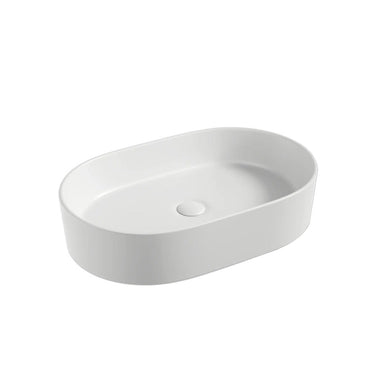 Elba 500mm Matte Gloss White Above Counter Basin