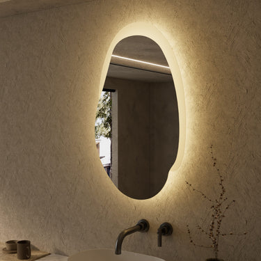 Aulic | 530mm Evanston Frameless With Frosted Frame Back Lit LED Mirror