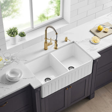 CETO | 838x 457mm Greenwich Fireclay Farmhouse Sink