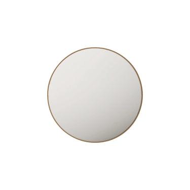 Mercio |  Brushed Gold Aluminum Framed 900mm Round Mirror