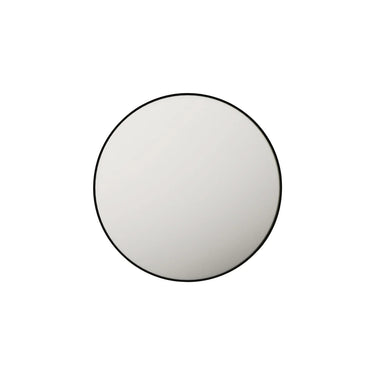 Mercio |  Matte Black Framed 900mm Round Mirror