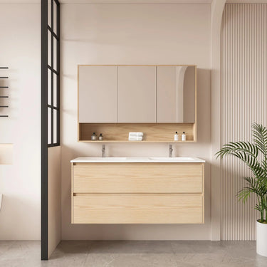 Mercio | HERA 1200mm Wall-Hung Vanity - Tas Oak
