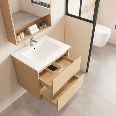 Mercio | 750mm Hera Wall-Hung Vanity - Tas Oak