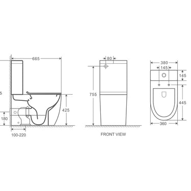 Mercio | Norton Back-to-Wall Toilet Suite
