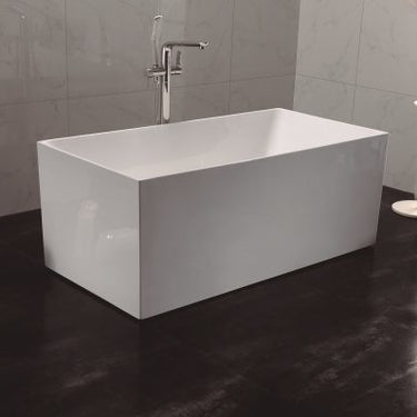 ORTA | 1300mm Multi-Fix Freestanding Gloss White Bathtub