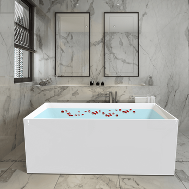 ORTA | 1300mm Multi-Fix Freestanding Gloss White Bathtub