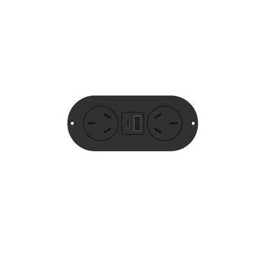 In-Drawer Power Point Black
