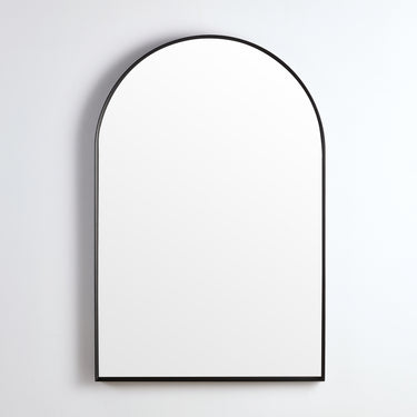 Aura 600x900mm Aluminum Framed Powder Coated Matte Black 5mm Copper Free Mirror with Safety Film