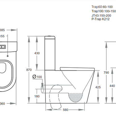 Poseidon | Vivid Back to wall toilet wall faced suite